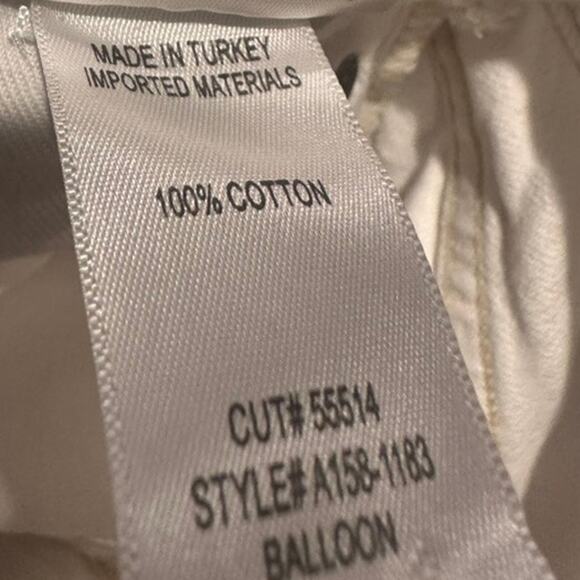 AGOLDE – High-Rise Straight Balloon Jeans – White – Size 27 - Picture 3 of 4